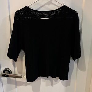 Banana Republic Black Organic Cotton Knitwear